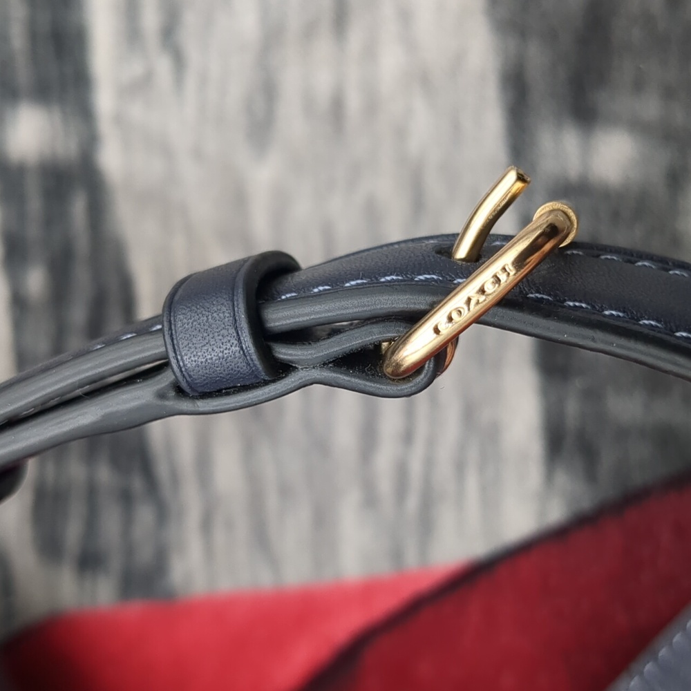 Coach Mollie Bucket Bag 22 In Signature Jacquard With Steipes - Picture 9 of 16